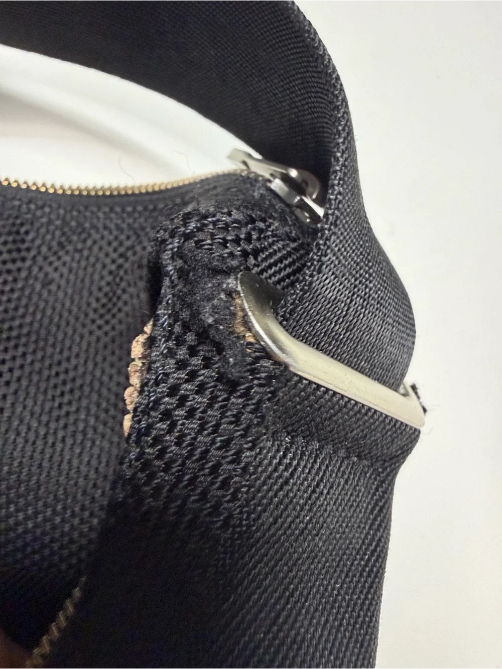 Louis Vuitton Black Mesh Messenger Crossbody Bag